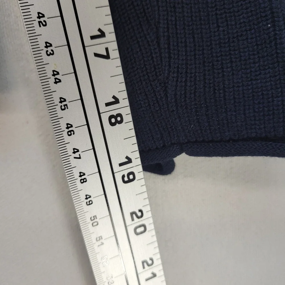 Rodd & Gunn Polo Sweater Mens Medium Navy Blue Ribbed Knit Australian Cotton